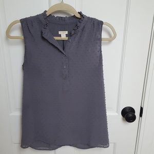J.crew factory sleeveless blouse sz 2